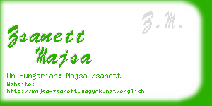 zsanett majsa business card